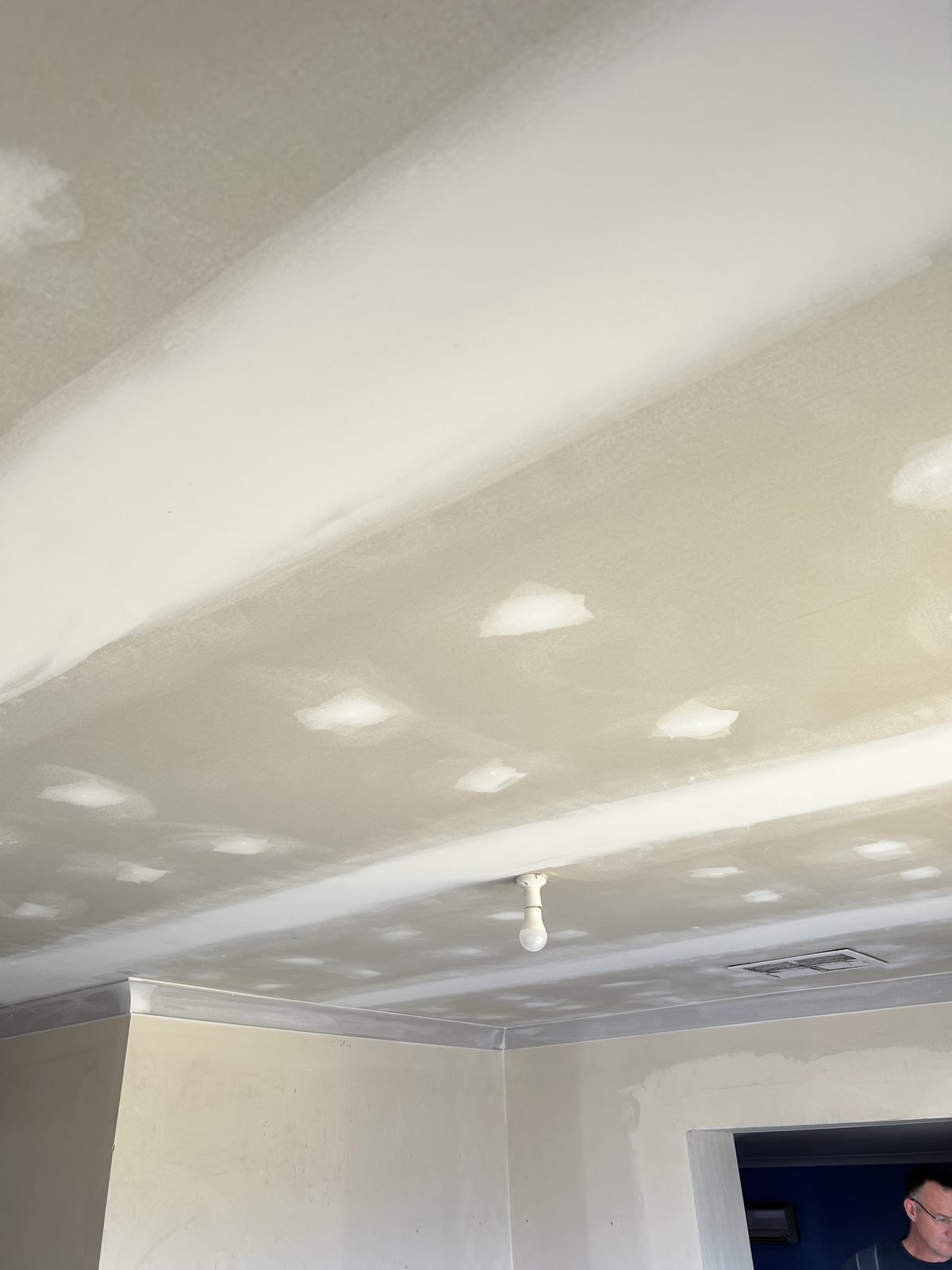 Reflushed ceiling after — Perth