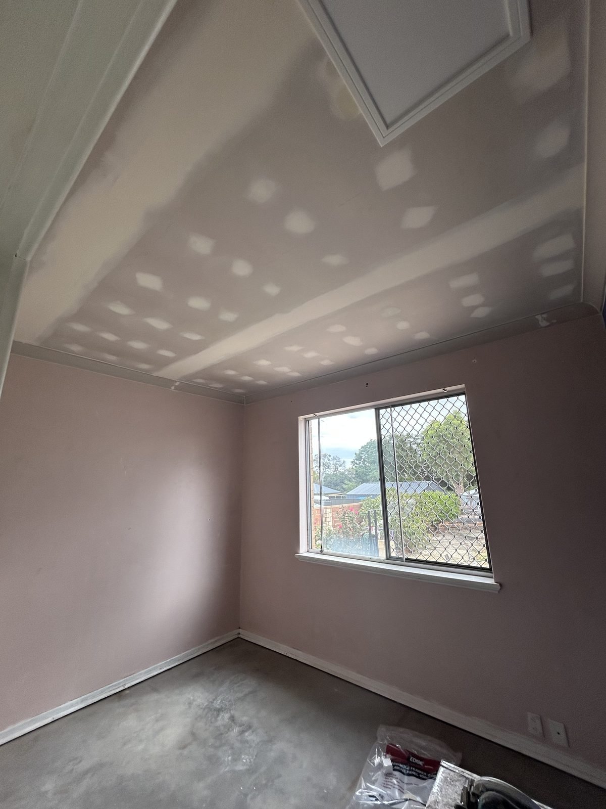 Ceiling repair with access panel — Perth