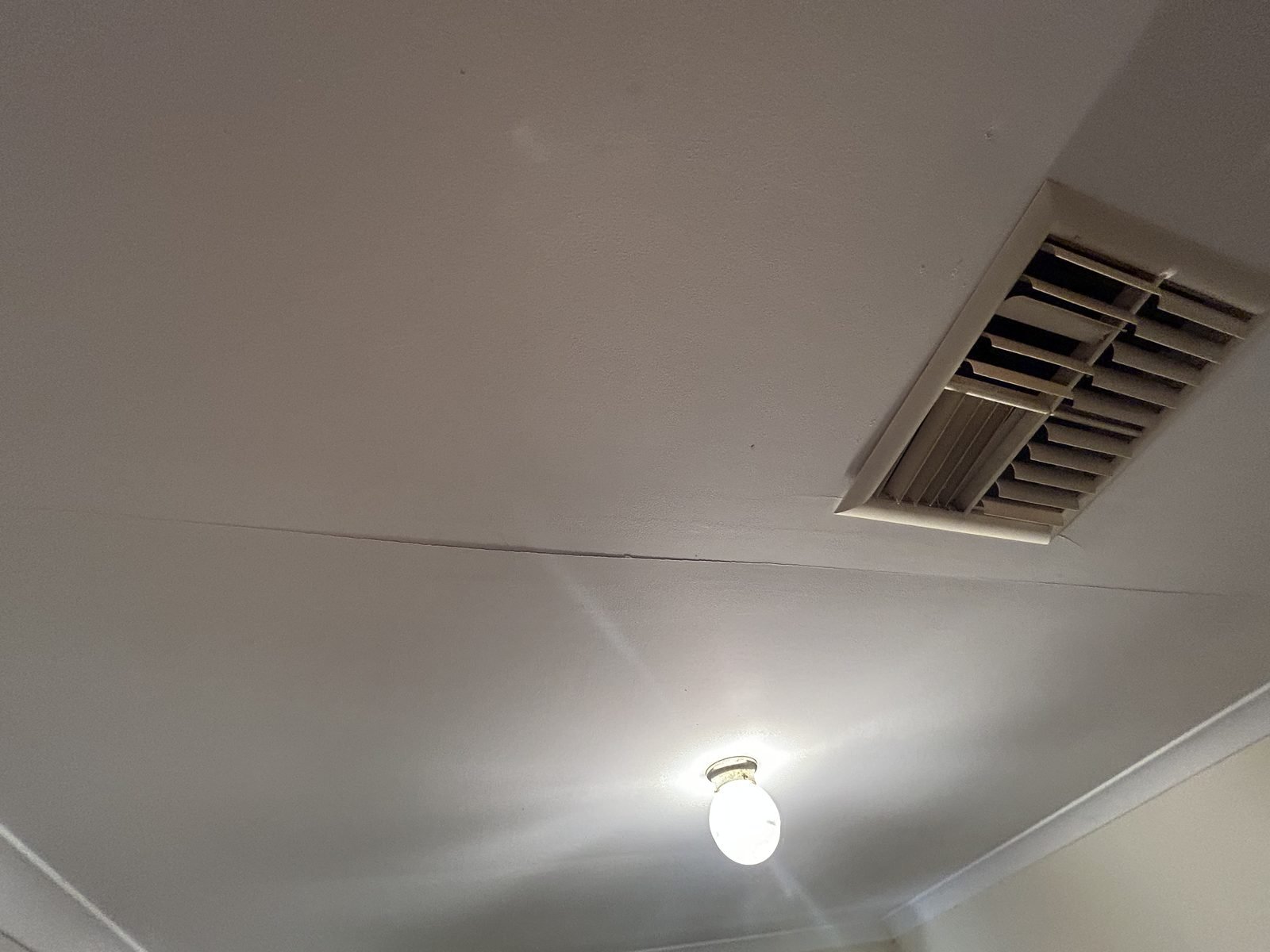 Cracked ceiling repair — Perth
