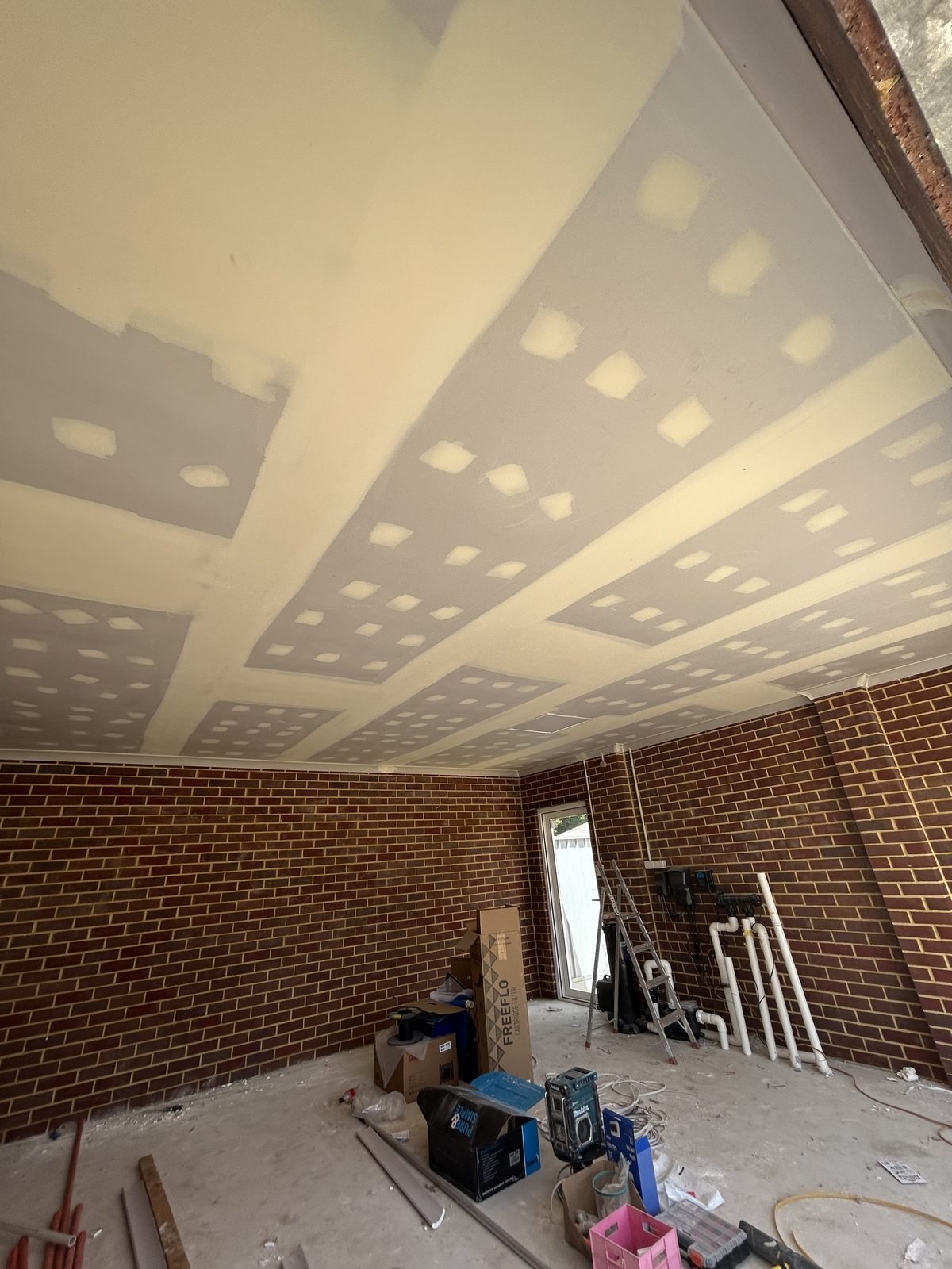 Garage extension ceiling installed — Bassendean