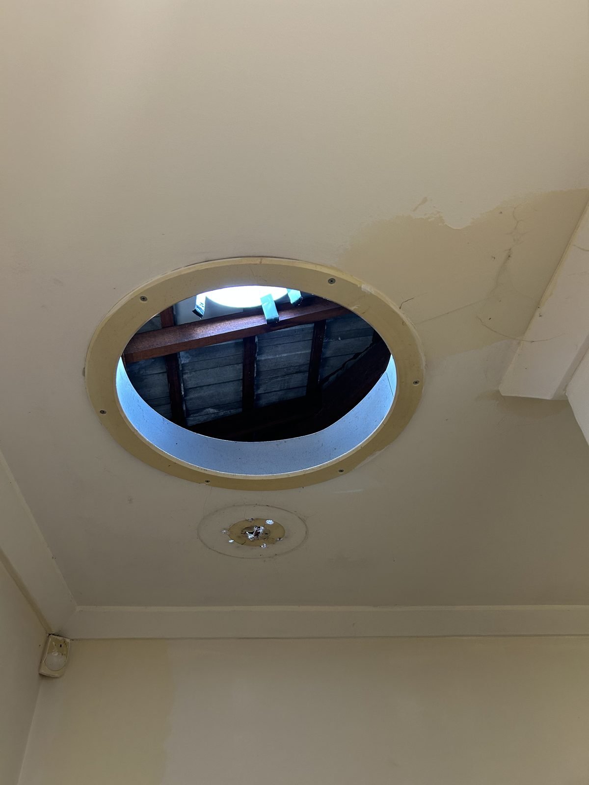 Ceiling patch before — Perth