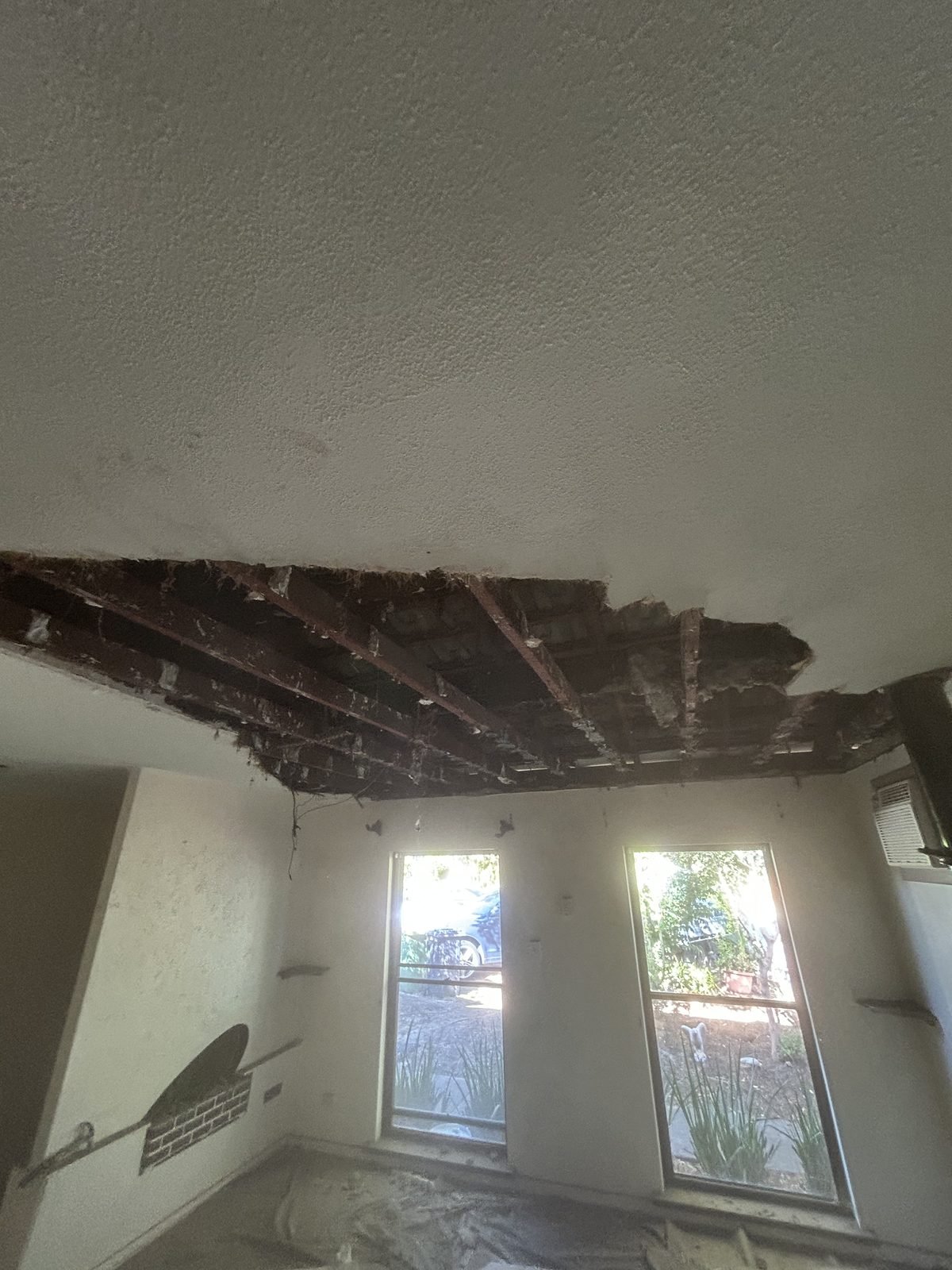 Plasterglass ceiling before — Forrestfield